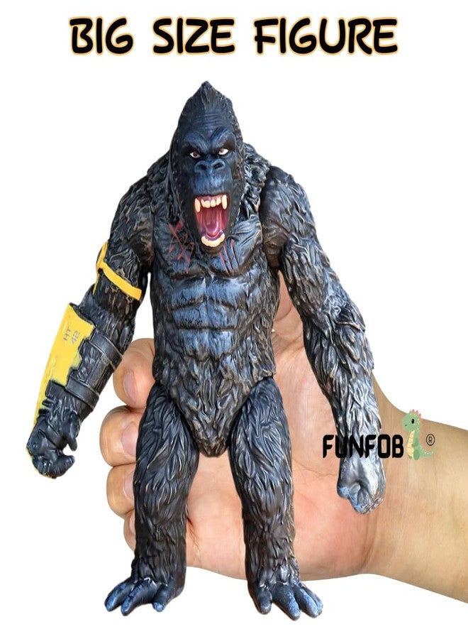 FUNFOB Gorilla King Kong Action Figure Height -17cm Collectible PVC Multicolour | Kong Yellow with Band - Image 3
